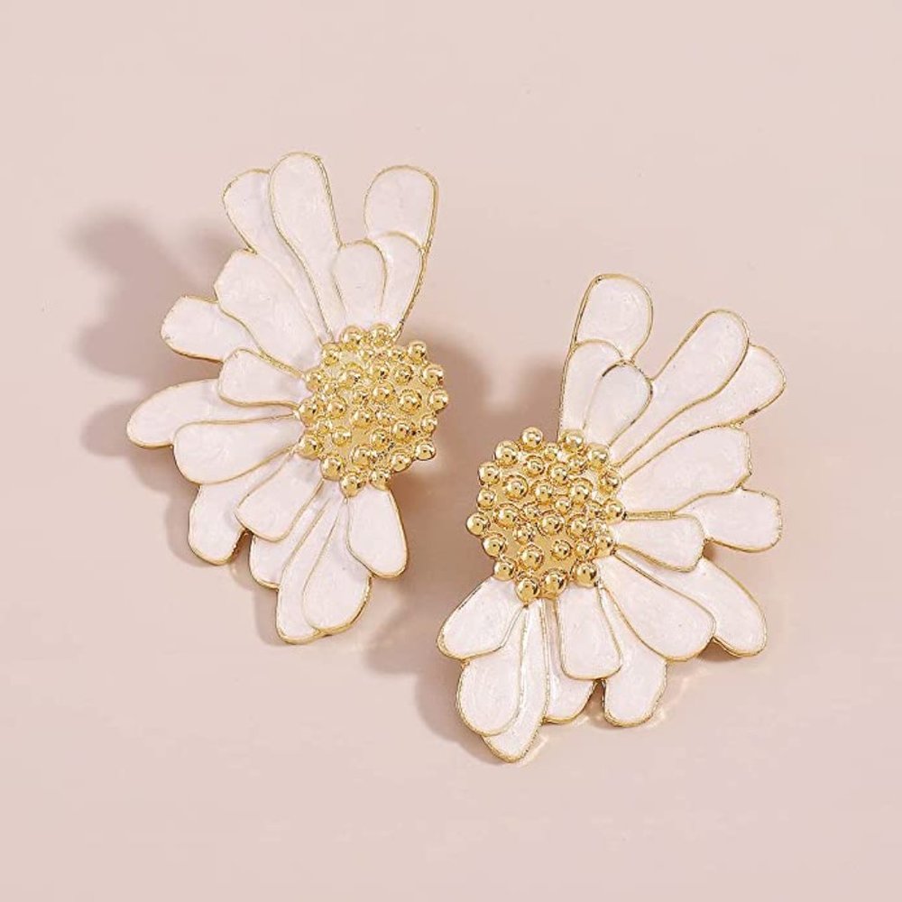 Magical Flower Statement Earrings - Picture 2 of 4